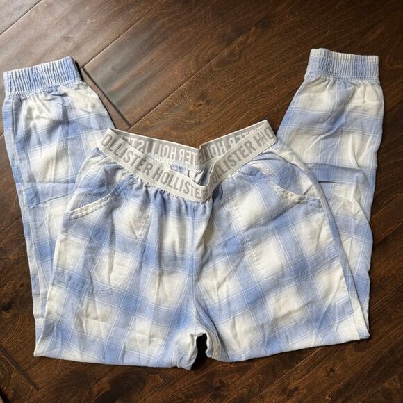 Hollister Flannel Plaid Women's Size S Lounge Jogger Pants - Picture 3 of 6
